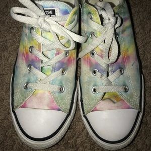Girls tye dye converse